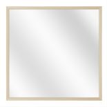 Spiegel met Vlakke Aluminium Lijst - Natuur Eik - 20x20 cm
